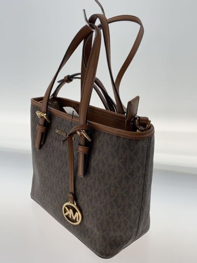 商品画像：ハンドバッグ/フェイクレザー/BRW/総柄/FP-1908 2