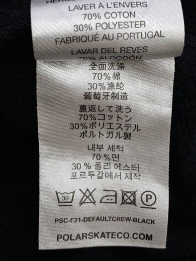 商品画像：スウェット/L/コットン/BLK 4