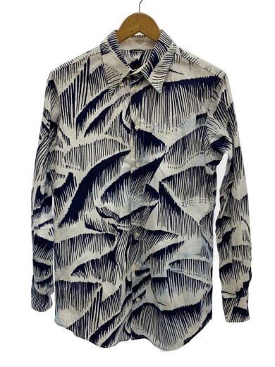 商品画像：長袖シャツ/S/コットン/BLU/総柄 1