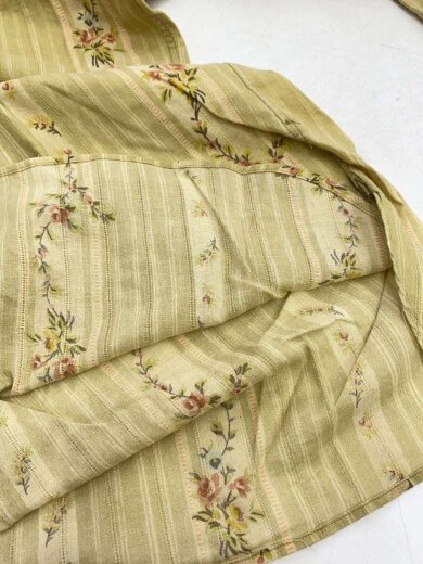 商品画像：バンドカラーシャツ/M/コットン/KHK/花柄 7