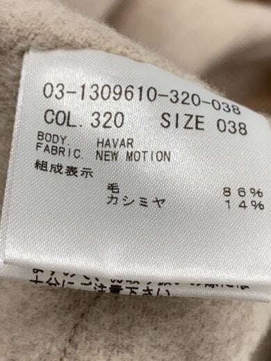 商品画像：コート/--/ウール/CRM/03-1309610-320-038/カシミヤ混 4