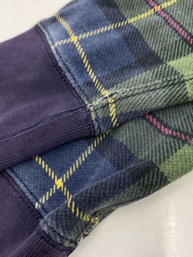 商品画像：90s/ビッグポニー/ジップパーカー/L/コットン/GRN/チェック// 5