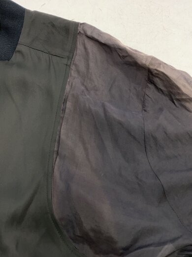 商品画像：シルク切替ボンバージャケット/34/シルク/BLK 7