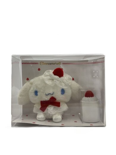 商品画像：ホビーその他/シナモロール/ぬいぐるみ/ケーキ型アクセサリーケース 1