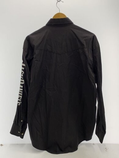 商品画像：長袖シャツ/L/コットン/BLK/総柄/MJD209X 2