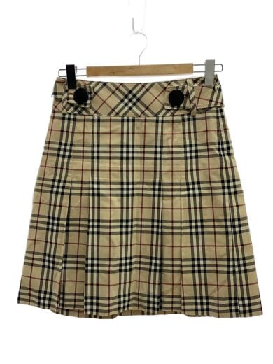 商品画像：スカート/38/コットン/BEG/チェック 1