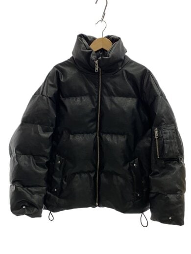 商品画像：ダウンジャケット/S/ポリエステル/BLK/無地/ADRjk1197// 1