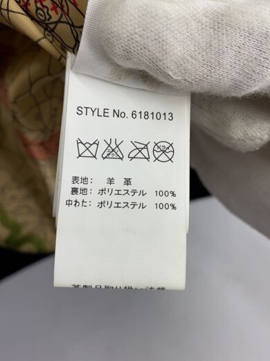 商品画像：フライトジャケット/XL/羊革/BLK/無地/6181013 5