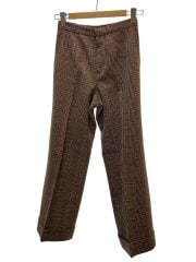 ストレートパンツ/M/ウール/BRW/TD-P009