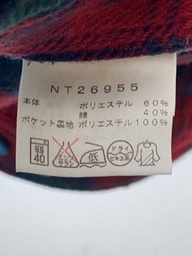 商品画像：長袖シャツ_NT26955/S/ポリエステル/RED/チェック 5