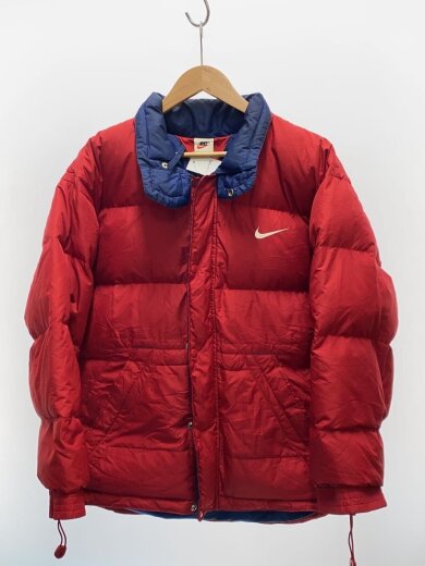 商品画像：ダウンジャケット/S/ナイロン/RED/無地 1