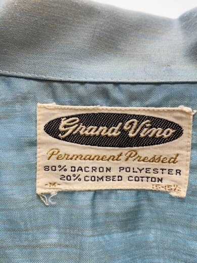 商品画像：60s/Grand　Vino/長袖シャツ/15.5/ポリエステル/BLU 3