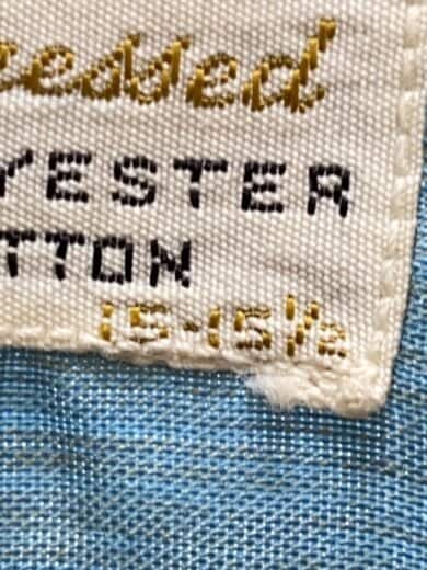 商品画像：60s/Grand　Vino/長袖シャツ/15.5/ポリエステル/BLU 4