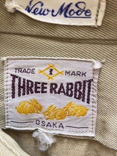 商品画像：50s～60s/マチ有/ワーク/THREE RABBITS/長袖シャツ/--/コットン/BEG 3