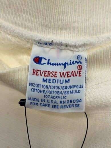 商品画像：スウェット/M/コットン/WHT/REVERSE WEAVE/トリコタグ// 3