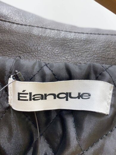 商品画像：Elanque/レザージャケット・ブルゾン/L/フェイクレザー/BRW/無地 4