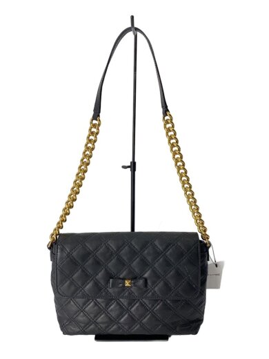 商品画像：ショルダーバッグ/--/BLK/無地/キルティングチェーンショルダーバッグ/がま口 1