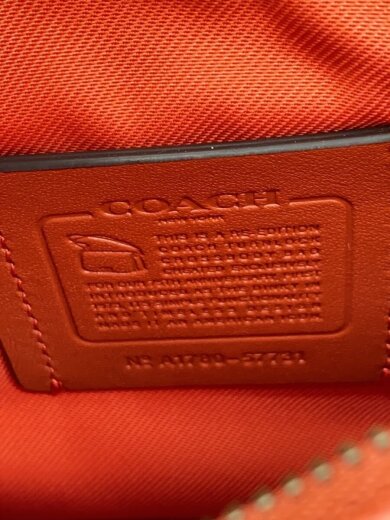 画像：COACHショルダーバッグ/レザー/RED/無地/577315