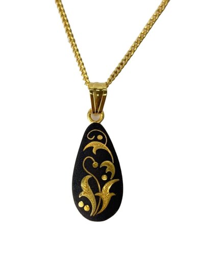 商品画像：肥後象嵌/ネックレス/--/BLK/トップ有/レディース 1