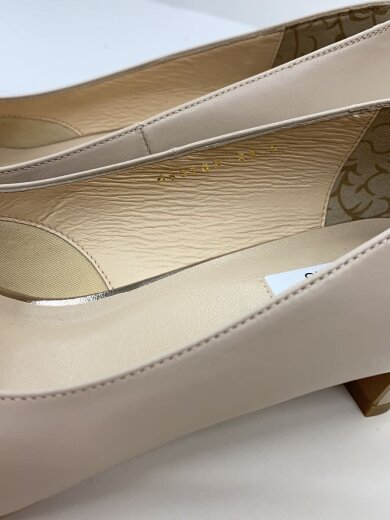 画像：HIMIKO(卑弥呼)ソフトスクエアトゥプレーンパンプス/24.5cm/BEG/牛革/653103//7