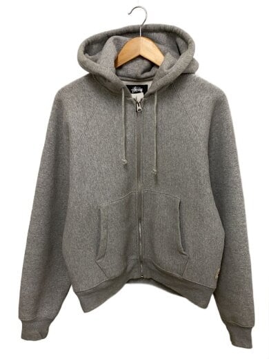 商品画像：Relaxed Zip Hoodie/ジップパーカー/M/コットン/GRY/無地/118571 1