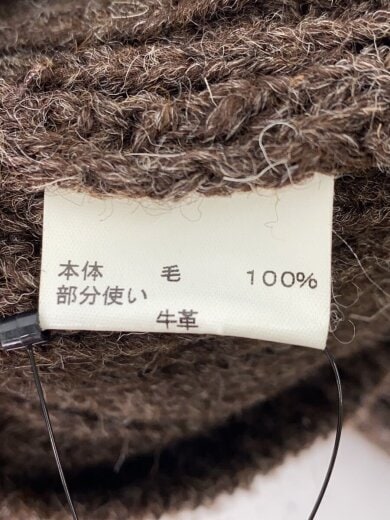 商品画像：ニット・セーター(厚手)/L/ウール/BRW/無地// 4