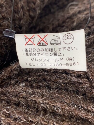 商品画像：ニット・セーター(厚手)/L/ウール/BRW/無地// 5