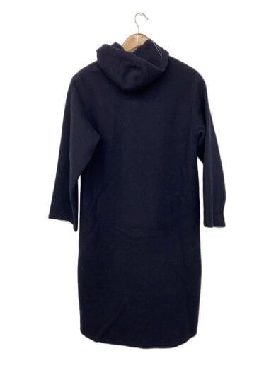 商品画像：フードコート/ロングコート/ウール/NVY/無地 2