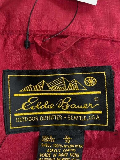 商品画像：推定80s/黒タグ/ナイロンジャケット/XL/ナイロン/RED 3