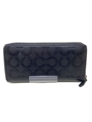 商品画像：長財布/レザー/BLK/総柄/メンズ 1