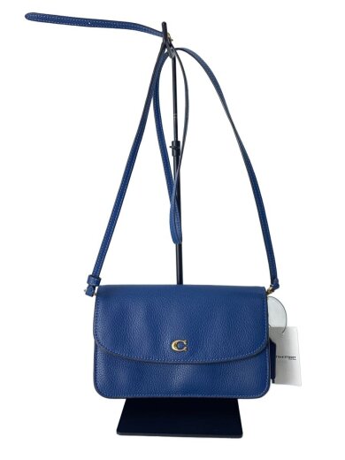 商品画像：ショルダーバッグ/レザー/BLU/無地/c4815 1