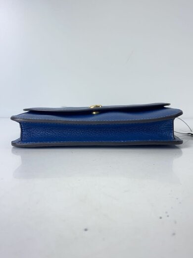商品画像：ショルダーバッグ/レザー/BLU/無地/c4815 4