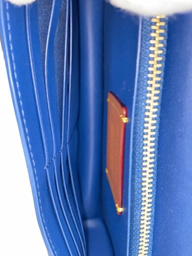 商品画像：ショルダーバッグ/レザー/BLU/無地/c4815 6