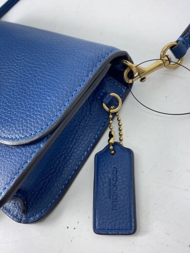 商品画像：ショルダーバッグ/レザー/BLU/無地/c4815 8