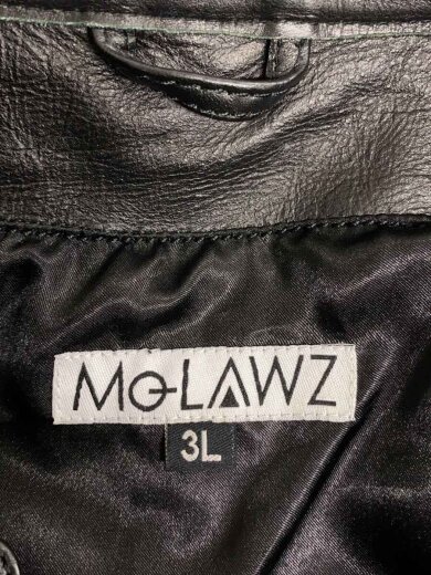 商品画像：Mo-LAWS//シングルライダースジャケット/3L/牛革/BLK/無地 3