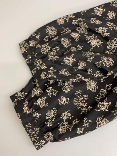 商品画像：長袖ワンピース/ポリエステル/BLK/花柄/448680 6