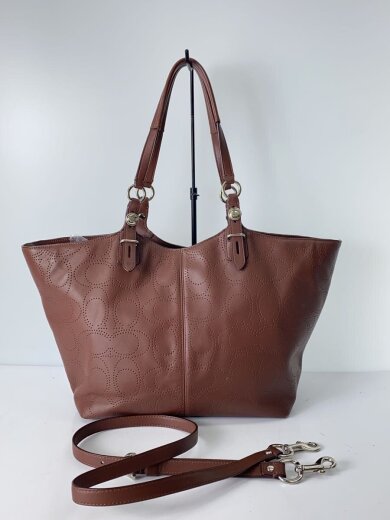 商品画像：カーリー・コンバーチブル・トート_シグネチャー_パフォレイテッド/--/BRW 3