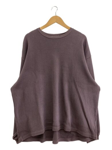 商品画像：OVERSIZE LONGSLEEVE C/長袖カットソー/3/コットン/GRY/無地/C-7-001-061// 1