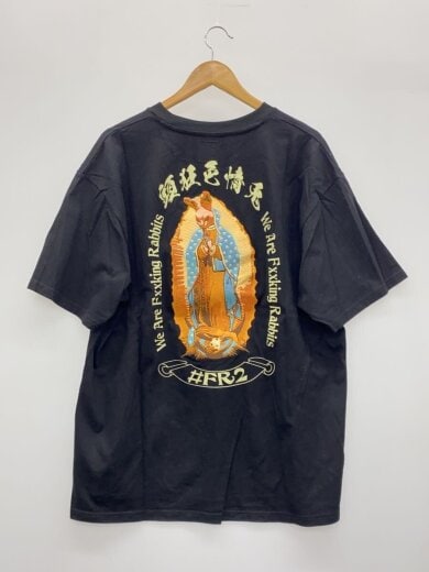 商品画像：Rabbit Maria Embroidery T-shirt/XL/コットン/BLK/FRC3019 2