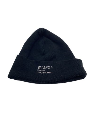 商品画像：ニットキャップ/FREE/アクリル/BLK/無地/メンズ 1