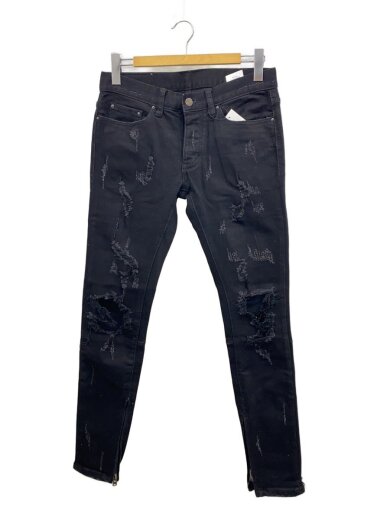 商品画像：スキニーパンツ/28/コットン/BLK 1