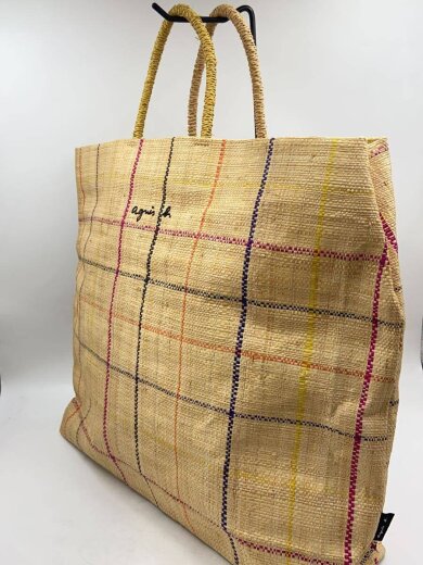 商品画像：トートバッグ/--/BEG/チェック 2