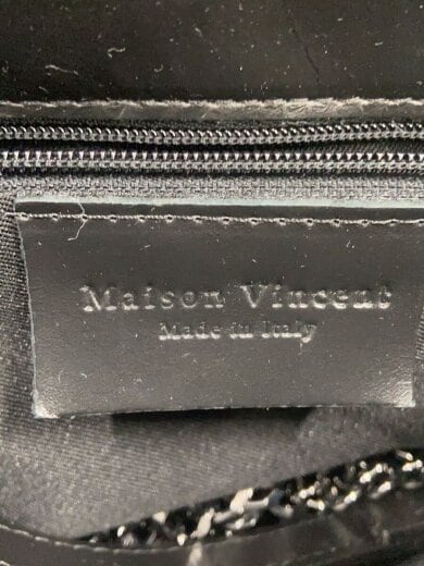 商品画像：ショルダーバッグ/レザー/BLK/無地/内側シワ有 5