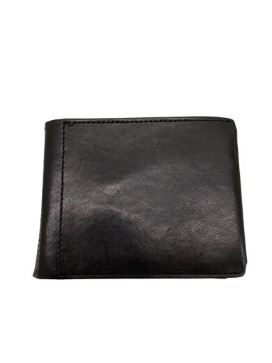 商品画像：2つ折り財布/レザー/BLK/メンズ// 1