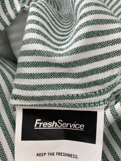 商品画像：半袖シャツ/M/コットン/GRN/ストライプ/FSC242-50004B 3