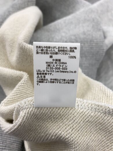 商品画像：スウェット/S/コットン/GRY/無地/LS1387// 5