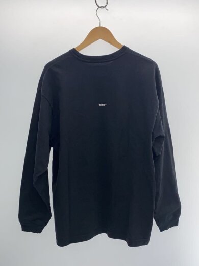 商品画像：長袖Tシャツ/3/コットン/BLK/無地/252atdt-csm07 2