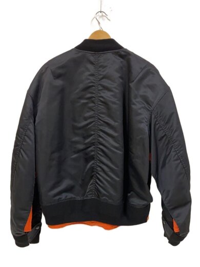商品画像：Flat Layerd MA-1/ジャケット/44/ナイロン/BLK/無地/A03BL071 2
