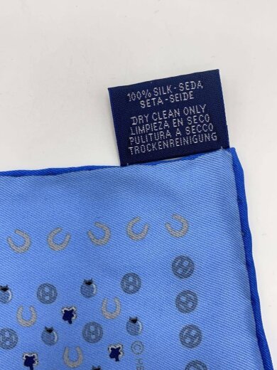商品画像：スカーフ/シルク/BLU/総柄/メンズ 4
