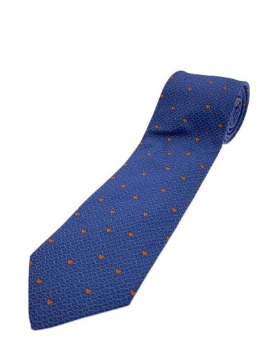 画像：HERMESネクタイ/シルク/BLU/総柄/メンズ/658978T1
